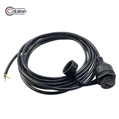 USB 3.0 Waterproof Signal Connector with IP67 Rating and PA66 Nylon Material for 1000MHz Transmission