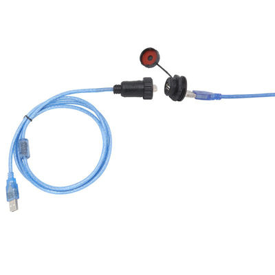 USB Waterproof Signal Connector with IP67 Waterproof Rating, 125V Operating Voltage, and 1000 Insertion Life Aviation Plug Waterproof Socket