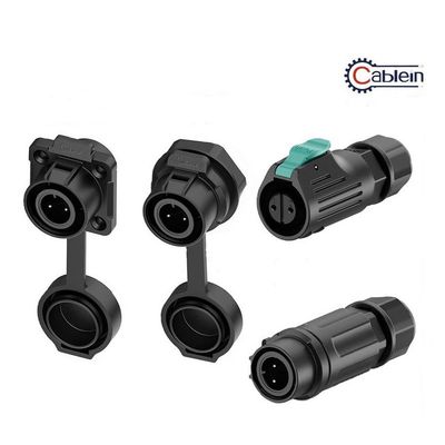 Plastic Multi Core Waterproof Data Connector IP68 Male Female Connector