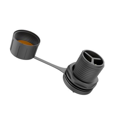 3 Core Male Pin M16 Waterproof Panel Mount Connector IP67 Nylon Material Controller