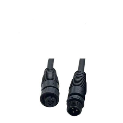 IP68 Waterproof M12 LED Connector with 8A Rated Current and Copper Alloy Contact for Street Lamps