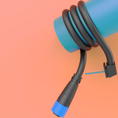 IP68 350V PA66 Nylon Waterproof LED Connector M15 Waterproof Cable Connector for High-Powered LED Strips