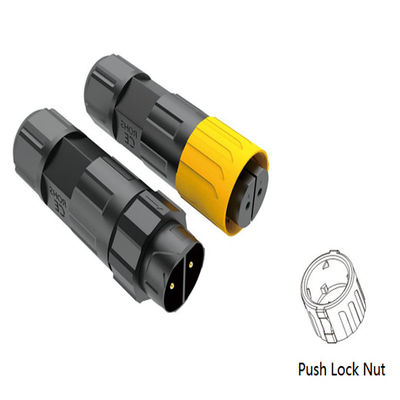 PA66 Nylon Outdoor Wire Connector with 3KV Insulation Voltage, IP67 Waterproof Rating, and Push Locking Mechanism