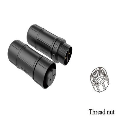 Screw Less Type Waterproof Male Female Connector 25A Max Soldering / Screw Fitting