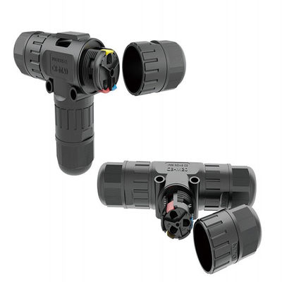 40A High Current Waterproof Data Connector with IP68 Rating and Panel Mount for 5.5-13mm Panels