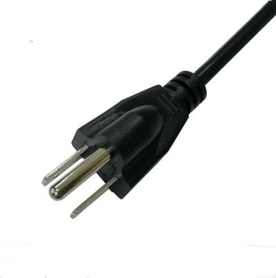 Stranded Copper Electrical Power Plug 6.8mm O.D. SJT / SJTW 10A 250V Power Cord