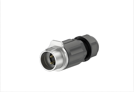 LP20 20A 2-Pin Waterproof Connector IP67 Gold-Plated Brass
