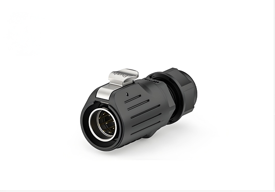 LP20 Series 9-Pin IP67 Waterproof Connector 5A Flange Mount
