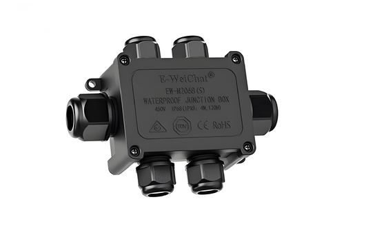 Waterproof Through-Type Junction Box - 1 In 5 Out Cable Gland Connector