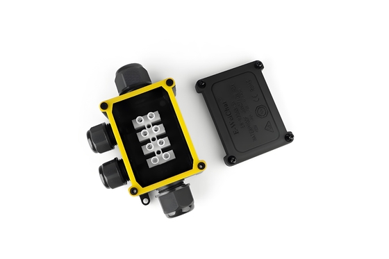 Waterproof Junction Box IP68 - 1-in-3-Out Cable Gland Through-Type for Data  Power Lines