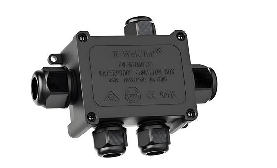 Waterproof Junction Box Integrated 1in4Out Splitter Enclosure for Outdoor Wiring IP68
